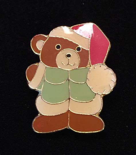 Vintage Harrods Enamel Teddy Bear Brooch Pin A18 eBay