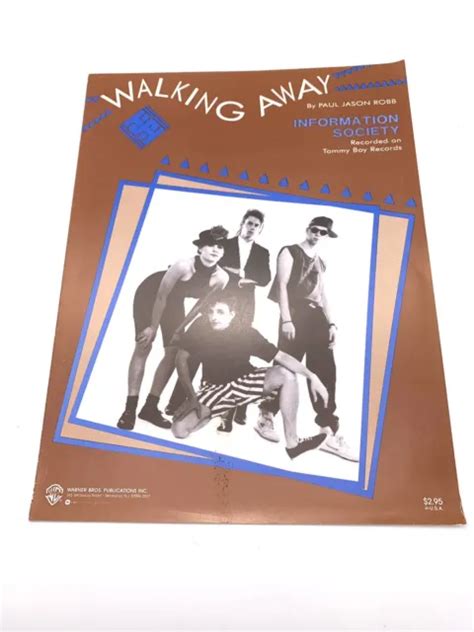 Vintage Information Society Walking Away Sheet Music Warner Bros Jason ...