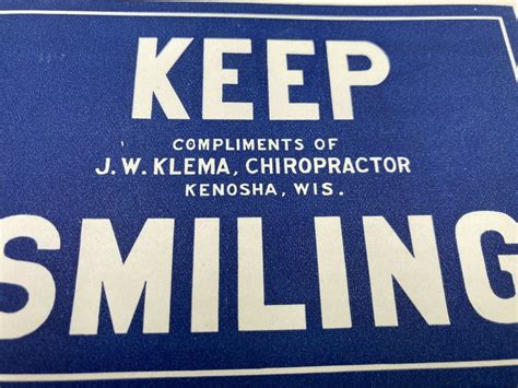 Vintage J.W. Klema Chiropractor Kenosha Wisconsin Keep …