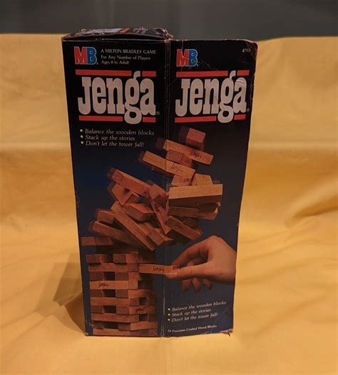 Vintage Jenga Milton Bradley Game 1986 Edition NEUF