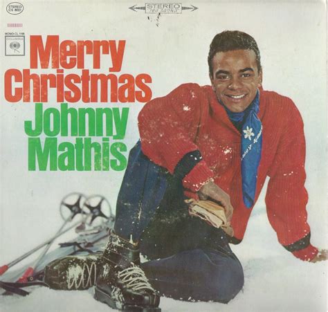 Vintage Johnny Mathis Merry Christmas Vinyl LP Columbia CS 8021 Percy Faith