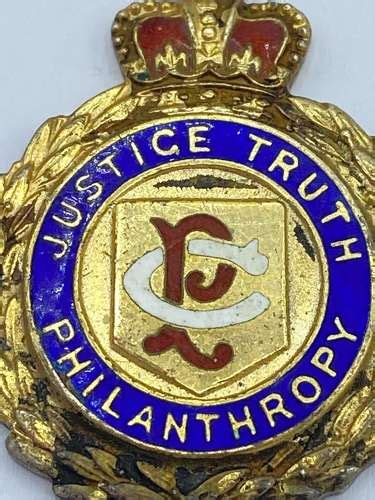 Vintage Justice Truth Philanthropy Sterling Silver Badge Medal …