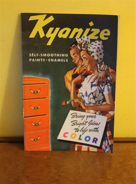 Vintage Kyanize Paints Enamels Booklet Dealer List 1941 EUC