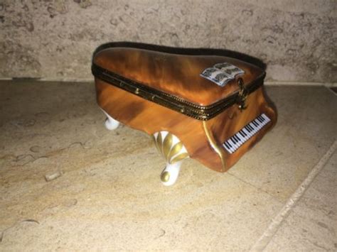 Vintage Limoge Grand Piano Hinged Trinket Box. eBay