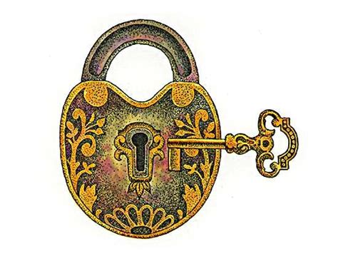Vintage Lock And Key Clip Art