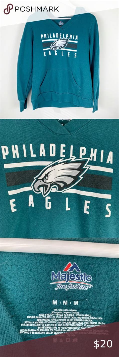 Vintage MAJESTIC Philadelphia Eagles Big Logo USA Sweatshirt …