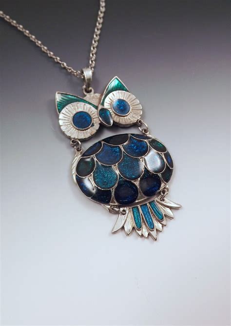 Vintage Owl Necklace for Repair Recycle Vintage Estate Jewelry