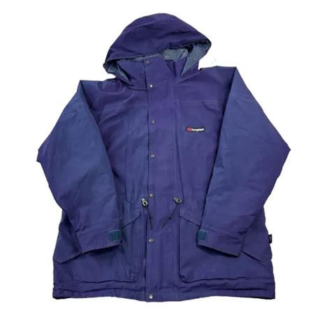 Vintage Rain Jacket in Purple Hiking GoreTex Coat Medium