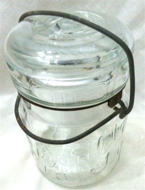 Vintage Smalley Kivlan Double Safety Clear Pint Glass Canning Jar …