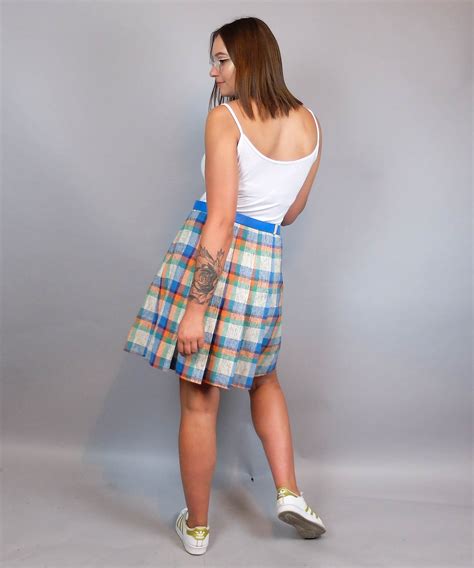 Vintage Tartan Skirt - Etsy