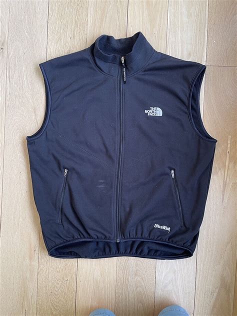 Vintage The North Face Gilet Mens Large Blue UltraWick Bodywarmer …