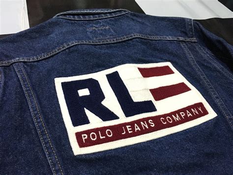 Vintage U.S.N Spell Out Polo Jeans Co Ralph Lauren Wool Blend