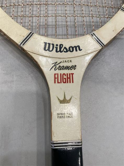 Vintage WILSON Wood Tennis Racket Jack Kramer Flight 1960