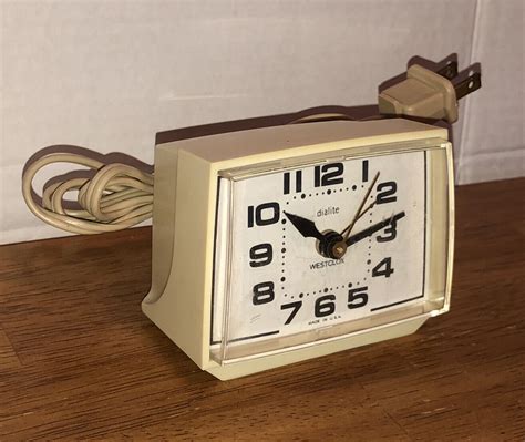 Vintage Westclox Dialite Alarm Clock eBay