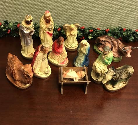 Vintage chalkware nativity set. Things To Know About Vintage chalkware nativity set. 