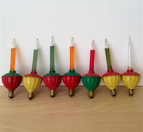 Vintage christmas bubble lights. Vintage Full Length Christmas Bubble LIghts - 1 String / Cord of 7 Lamps in Working Condition - 5.75" Length Bubbler Lamps (5.4k) $ 38.50. FREE shipping Add to ... 