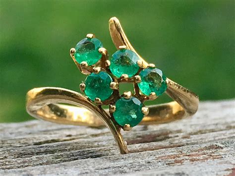 Vintage emerald engagement rings. Solitaire Ring,Solid 14K Gold Brilliant 8x11mm Lab Created Emerald Center Engagement Ring,Minimalist Style Anniversary Ring,Promise Ring. (2.3k) $49.00. $81.67 (40% off) FREE shipping. 2CT Emerald Cut Cubic Zirconia Engagement Wedding Ring. 18k Yellow Gold Over Sterling Silver S925. 