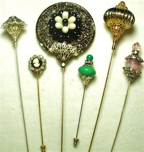 Vintage hat pins value. Instant price guides to discover the market value for HATPIN. Research the worth of your items without sending photos or descriptions. ... 8 HATPINS INCLUDING 14K GOLD TIFFANYLot of 8 vintage hat pins. Signed Tiffany & Co. 14k gold hatpin, 4.5 grams including stones; one marked 9 CI, 1.2 grams; 2 unmarked gold hatpins acid tested 10k, … 