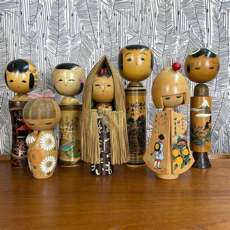 Vintage kokeshi dolls. Things To Know About Vintage kokeshi dolls. 