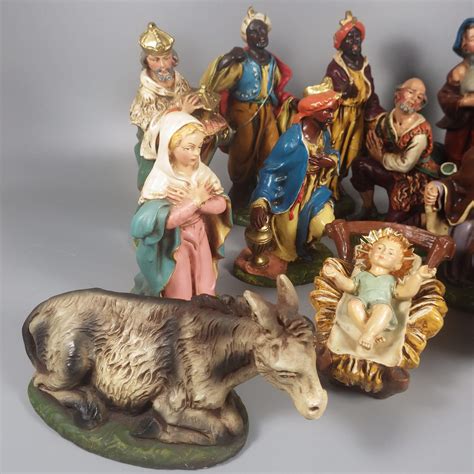 Vintage made in italy nativity. Old Vintage CHIALU ITALY NATIVITY LOT 18 Figures Animals Painted Chalk Ware. ... Vintage Chalkware Nativity Set Manger Made In Italy 11 Figures. 
