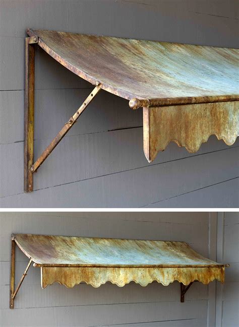 Vintage metal awnings. Vintage Awning Stripe Yardage for Table Runner or upholstery, like marine canvas 168" x 20.5" green yellow brown, raw ends Excel unused cond ... Amazing 43.5" Wide Distressed Vintage Inspired Farmhouse Industrial Metal Arch Arched Window Frame Door Window Topper Awning (54) $ 395.00. FREE shipping Add to Favorites ... 