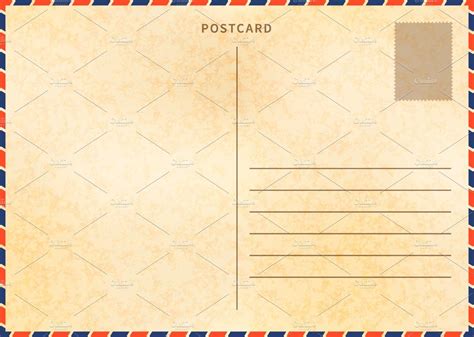 Vintage postcards PowerPoint Template Vintage postcards PowerPoint