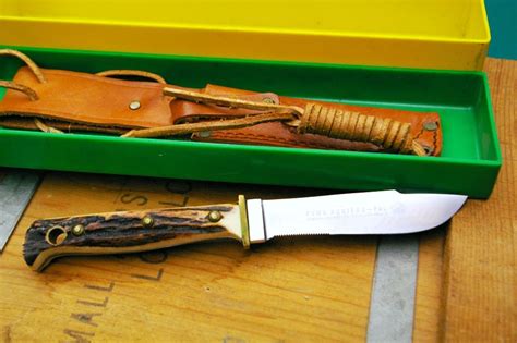New Listing VINTAGE PUMA 6396 ORIGINAL BOWIE STAG HANDLE KNIFE ORIGINAL LEATHER SHEATH 1969! $500.00. $5.93 shipping. 0 bids. ... Vintage 1972 PUMA BOWIE KNIFE 6396 w/stag handle and original sheath. #20271. $549.00. or Best Offer. Free shipping. Vintage Gustav Vollmer Rostfrei Bowie Hunting Knife. $175.00.