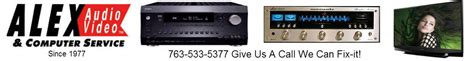 Vintage speaker repair.  Alex Audio Video and Computer Service 3. .  From amplifiers, receive...