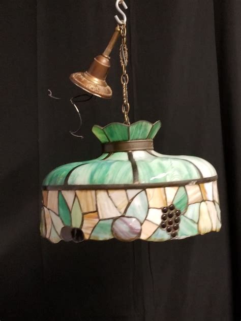 Vintage tiffany style hanging lamp. Things To Know About Vintage tiffany style hanging lamp. 