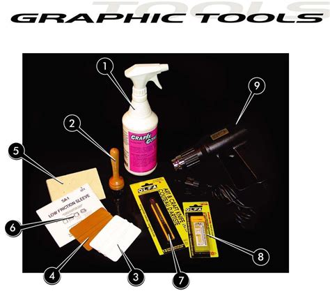 Vinyl Graphic Installation Tools