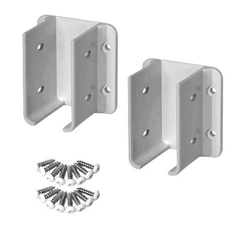 Aluminum Fence Bracket for Vinyl Fencing,Fence Bracket Used for Connecting Panel to Post,Vinyl Fence Mounting Brackets Fit 2.75in Rails,Heavy Duty Metal Desk Railing Fence Bracket (6Pcs & 60screws) 4.7 out of 5 stars. 
