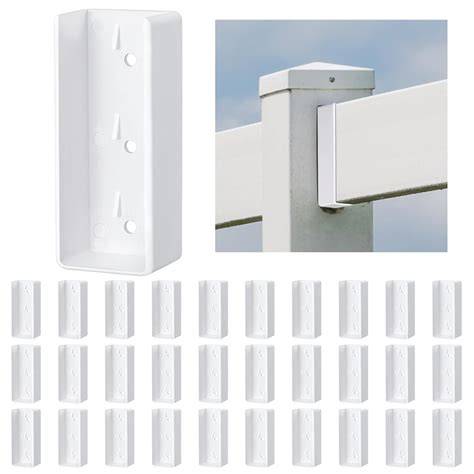 Vinyl fence brackets.  Shop now for fast shipping and easy returns! Complete you...