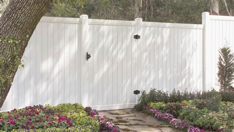 Vinyl fence gate installation. .  ...