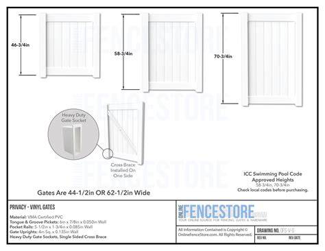 Vinyl fence gate sizes.  Choose one consistent size or transition your level or privacy ...