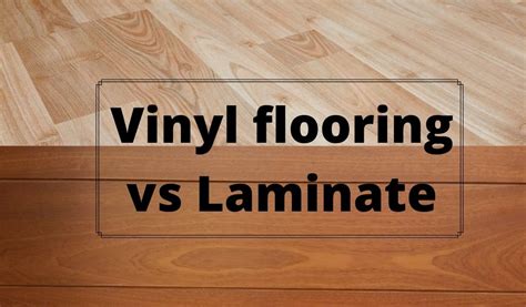 Vinyl or laminate. Laminate flooring is a synthetic floor covering made of fiberboard, a printed image (or appearance) layer that simulates wood and a sturdy clear top wear layer. ... Consider installing sheet vinyl ... 
