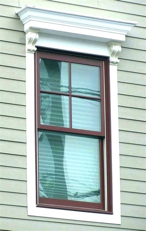 Vinyl window trim. Installers can easilly center new windows side to side. Centering up and down can be more difficult, especially where sills have been built up. Flat trims are pre-taped for permanent attachment. Color: Almond Width: 1-3/4 in (44.5 mm) Length: 12 ft (3.66 m) 