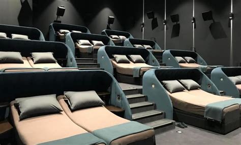 Dec 4, 2021 · Making dreams come true, Cinema Pathé in the northwesterly part of Switzerland has opened a “V.I.P. bedroom” screen that has double beds in place of seats. Coined as the ‘new and chill way of watching movies’, they offer V.I.P. tickets that buy you both food and a double bed. There are 11 beds to enjoy, with adjustable headrests, grey ... . 