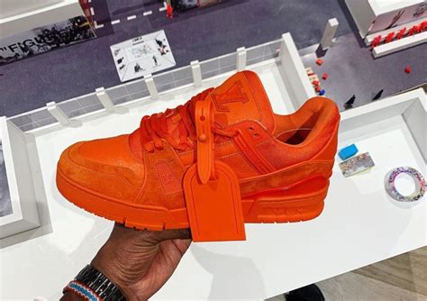 Virgil Abloh Louis Vuitton Sneaker Orange SneakerNews.com