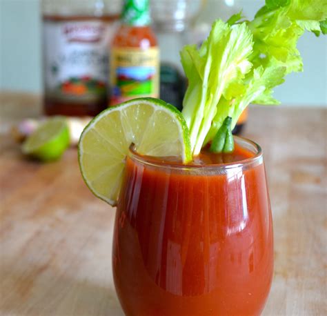Virgin bloody mary. Method. In a large jug, whisk all the ingredients apart from the lemon slices and celery sticks, then add the lemon slices and plenty of ice. To serve, pour into glasses and add a celery stick to each one. 