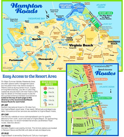 Virginia beaches map. Virginia's Eastern Shore — home to three notable beaches — is connected to the mainland via the 17.6-mile Chesapeake Bay Bridge-Tunnel, which snakes between the Atlantic Ocean and the Chesapeake Bay. Kiptopeke Beach. Just north-west of the Bridge-Tunnel, Kiptopeke State Park features a 24-hour accessible fishing pier, picnic areas, hiking ... 