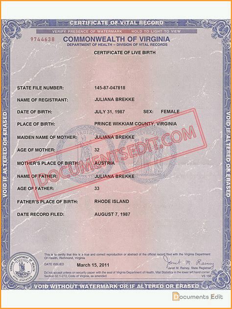 Virginia birth certificate online.  Our online application processing To ob...