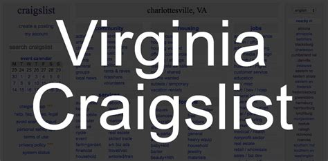 Virginia craigslist.org. List of all international craigslist.org online classifieds sites 