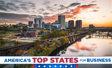 Virginia rises to No. 2 on CNBC’s Best States for Business list