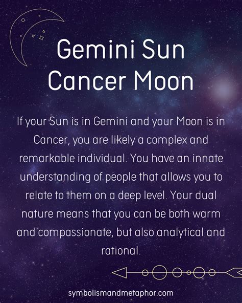 Gemini Sun Cancer Moon Virgo Rising. The perfectionism and analytical nature of Virgo Rising help balance out this combo’s emotional sensitivity and indecisiveness. With a keen eye for detail and a desire for order, …. 