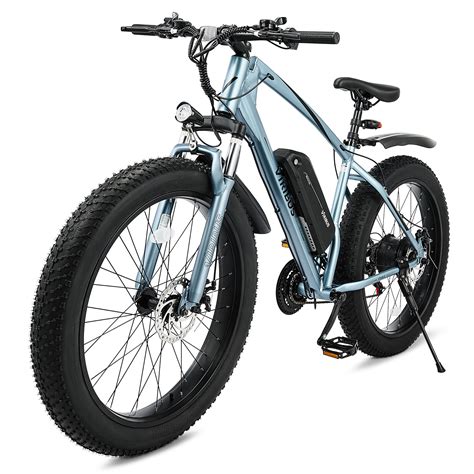 About this item . GO FURTHER: Soak up the sights while looking good with Viribus's urban electric bike! With a lasting 48V ebike battery that provides a pedal-assisted range of 45 miles and a full-throttle range of 25 miles, getting wherever you need to go has never been easier. 