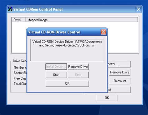 Virtual CD-ROM Control Panel for Windows