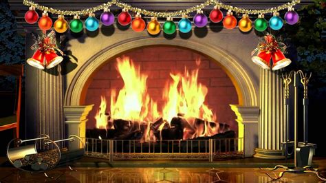 Virtual Fireplace Wallpaper Christmas