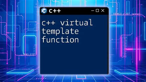 Virtual Template Functions in C++