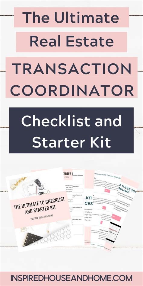 Virtual Transaction Coordinator Checklist and Starter Kit in 2020