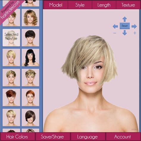Virtual hair style try on. • More than 50 different hair color options for every style. • Take a photo, Use your photo album. • Share results with your family, friends or hairstylist. • Receive hairstyle information and important tips. • Understand what suits your face shape. • Risk free! So try on a new hairstyle and avoid a hairstyle disaster! 